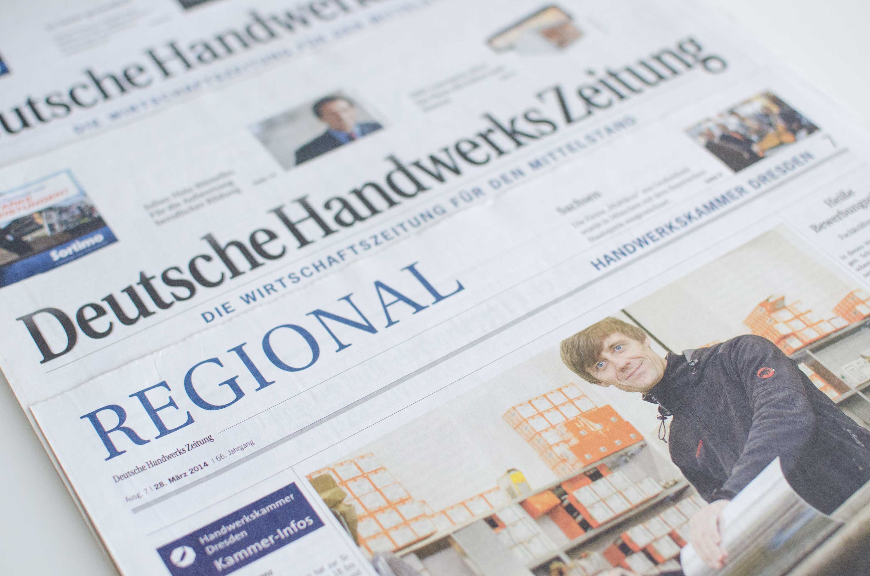 Text und Fotografie der Werbeagentur Haas Dresden: Aufträge für die DHZ